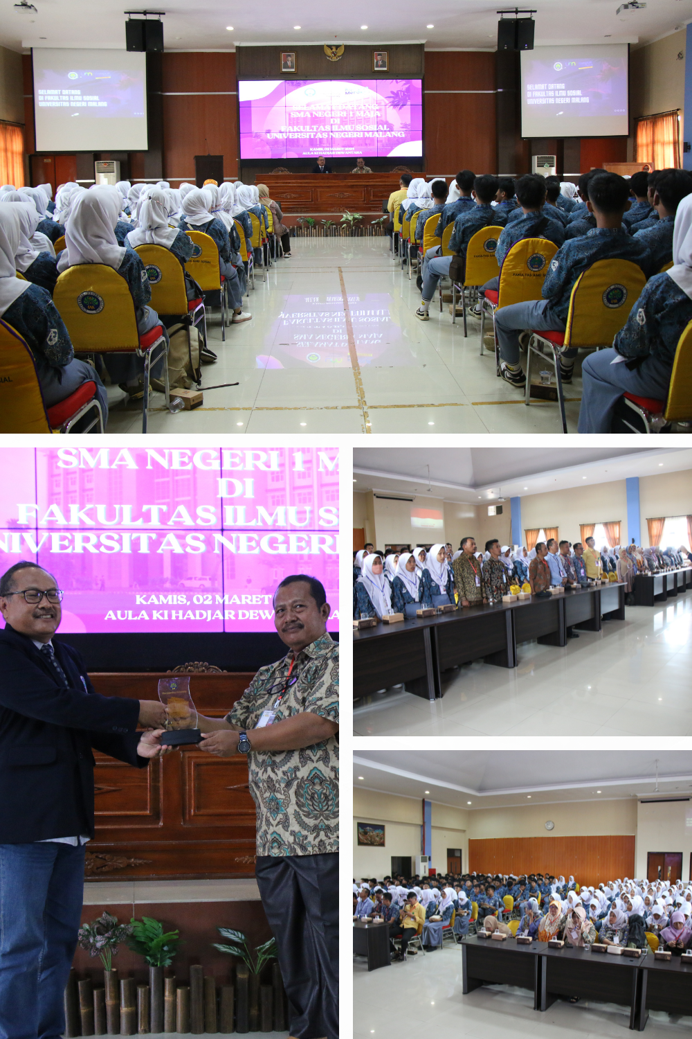 FIS UM TERIMA KUNJUNGAN SMA NEGERI 1 MAJA