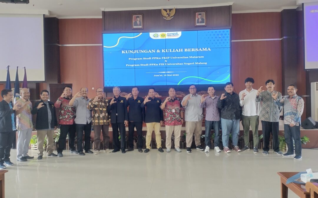 Eratkan Kerjasama, Prodi HKn FIS UM dan Prodi PPKn FKIP Universitas Mataram Adakan Kuliah Bersama