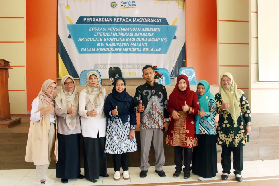 Dorong Implementasi Merdeka Belajar di Kabupaten Malang, PIPS UM Gelar Kegiatan Edukasi Pengembangan Asesmen Literasi Numerasi Berbasis Articulate Storyline