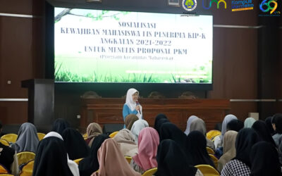 SOSIALISASI DAN WORKSHOP PENULISAN PROPOSAL PKM BAGI MAHASISWA FIS UM PENERIMA KIP-K ANGKATAN 2021 DAN 2022
