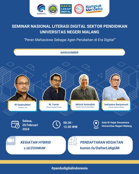 Seminar Literasi Digital “Peran Mahasiswa Sebagai Agen Perubahan Di Era ...