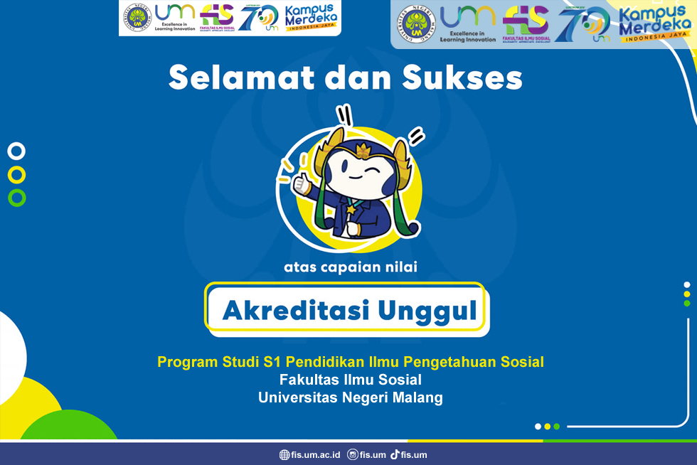 Selamat Kepada Program Studi S1 Pendidikan Ilmu Pengetahuan Sosial Atas Capaian Akreditasi Unggul