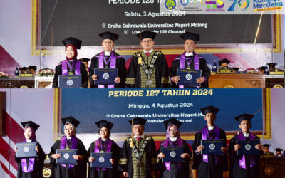 Foto Wisuda Periode 126 dan 127 Fakultas Ilmu Sosial Universitas Negeri Malang