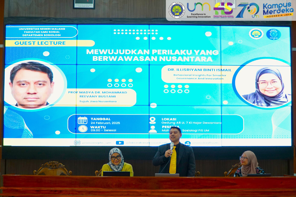 Kuliah Tamu Prodi Sosiologi hadirkan Akademisi Malaysia